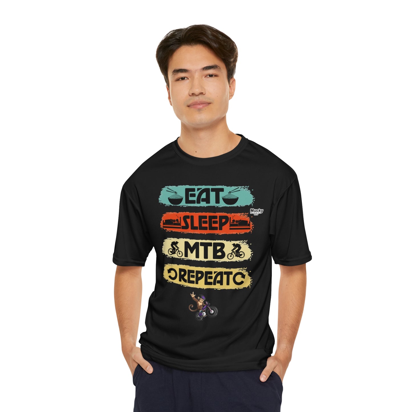 Mucky Monkey MTB - Eat, Sleep, MTB, Repeat - T-shirt