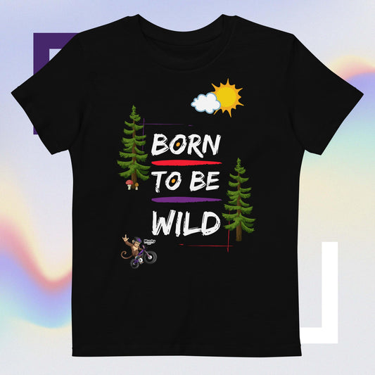 Mucky Monkey MTB - Born To Be Wild - Organic kids t-shirt